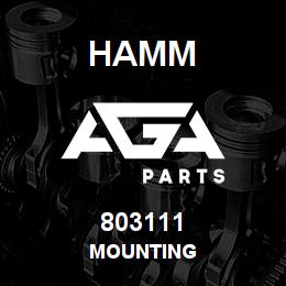 803111 Hamm MOUNTING | AGA Parts
