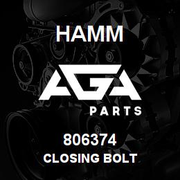 806374 Hamm CLOSING BOLT | AGA Parts