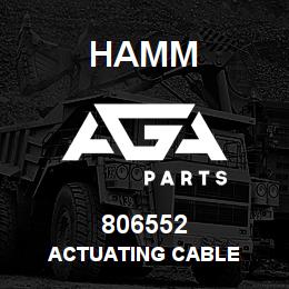 806552 Hamm ACTUATING CABLE | AGA Parts