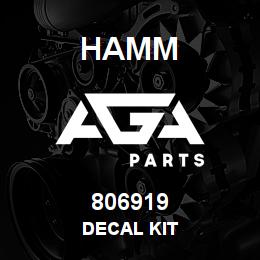 806919 Hamm DECAL KIT | AGA Parts