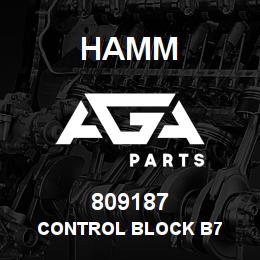 809187 Hamm CONTROL BLOCK B7 | AGA Parts