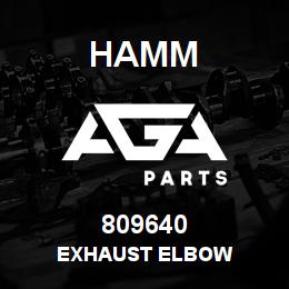 809640 Hamm EXHAUST ELBOW | AGA Parts