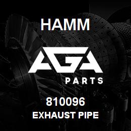 810096 Hamm EXHAUST PIPE | AGA Parts