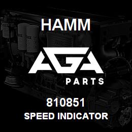 810851 Hamm SPEED INDICATOR | AGA Parts