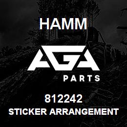 812242 Hamm STICKER ARRANGEMENT | AGA Parts