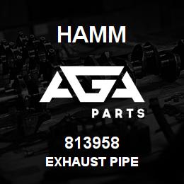 813958 Hamm EXHAUST PIPE | AGA Parts