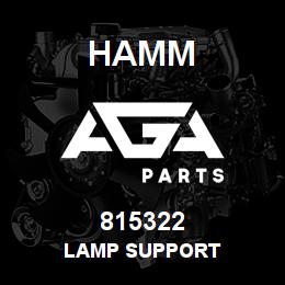 815322 Hamm LAMP SUPPORT | AGA Parts