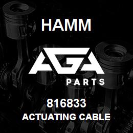 816833 Hamm ACTUATING CABLE | AGA Parts