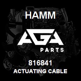 816841 Hamm ACTUATING CABLE | AGA Parts
