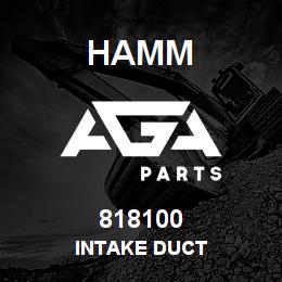 818100 Hamm INTAKE DUCT | AGA Parts