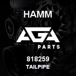 818259 Hamm TAILPIPE | AGA Parts