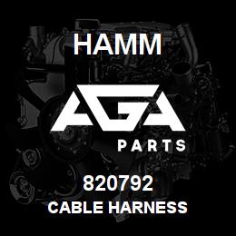 820792 Hamm CABLE HARNESS | AGA Parts
