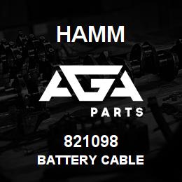 821098 Hamm BATTERY CABLE | AGA Parts