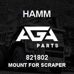 821802 Hamm MOUNT FOR SCRAPER | AGA Parts