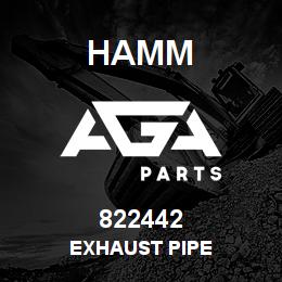 822442 Hamm EXHAUST PIPE | AGA Parts