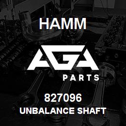 827096 Hamm UNBALANCE SHAFT | AGA Parts