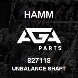 827118 Hamm UNBALANCE SHAFT | AGA Parts