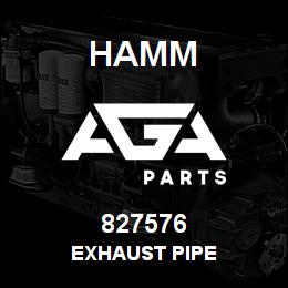 827576 Hamm EXHAUST PIPE | AGA Parts