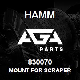 830070 Hamm MOUNT FOR SCRAPER | AGA Parts