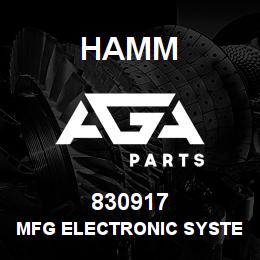 830917 Hamm MFG ELECTRONIC SYSTEM | AGA Parts