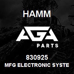830925 Hamm MFG ELECTRONIC SYSTEM | AGA Parts