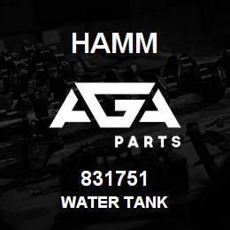 831751 Hamm WATER TANK | AGA Parts