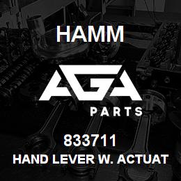 833711 Hamm HAND LEVER W. ACTUATING CABLE | AGA Parts