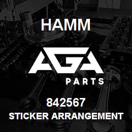 842567 Hamm STICKER ARRANGEMENT | AGA Parts