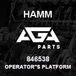 846538 Hamm OPERATOR'S PLATFORM | AGA Parts