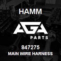847275 Hamm MAIN WIRE HARNESS | AGA Parts