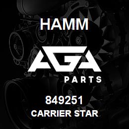 849251 Hamm CARRIER STAR | AGA Parts