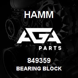 849359 Hamm BEARING BLOCK | AGA Parts