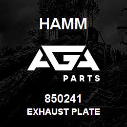 850241 Hamm EXHAUST PLATE | AGA Parts