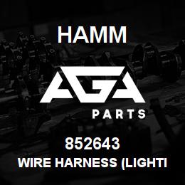852643 Hamm WIRE HARNESS (LIGHTING) | AGA Parts