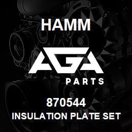 870544 Hamm INSULATION PLATE SET | AGA Parts