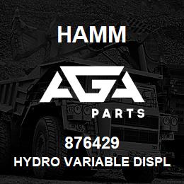 876429 Hamm HYDRO VARIABLE DISPLAC. MOTOR | AGA Parts