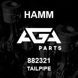 882321 Hamm TAILPIPE | AGA Parts
