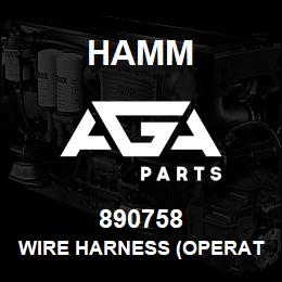 890758 Hamm WIRE HARNESS (OPERAT. CABIN) | AGA Parts