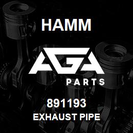 891193 Hamm EXHAUST PIPE | AGA Parts