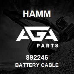 892246 Hamm BATTERY CABLE | AGA Parts