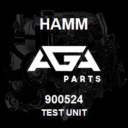 900524 Hamm TEST UNIT | AGA Parts