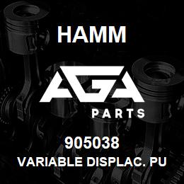 905038 Hamm VARIABLE DISPLAC. PUMP (VIBR.) | AGA Parts