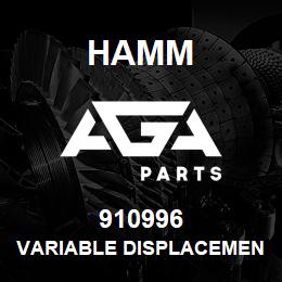 910996 Hamm VARIABLE DISPLACEMENT PUMP | AGA Parts