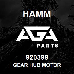 920398 Hamm GEAR HUB MOTOR | AGA Parts