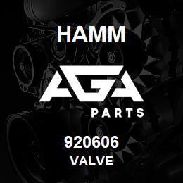920606 Hamm VALVE | AGA Parts