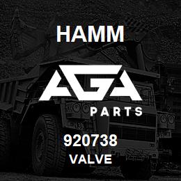 920738 Hamm VALVE | AGA Parts