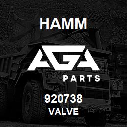 920738 Hamm VALVE | AGA Parts