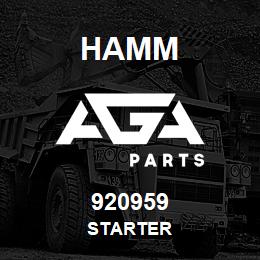 920959 Hamm STARTER | AGA Parts