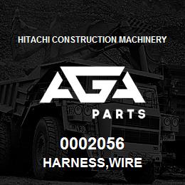 0002056 Hitachi Construction Machinery HARNESS,WIRE | AGA Parts