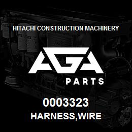 0003323 Hitachi Construction Machinery HARNESS,WIRE | AGA Parts